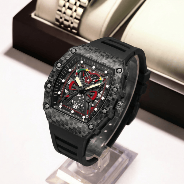 Black Phantom Skeleton Watch (GOOBASEN)