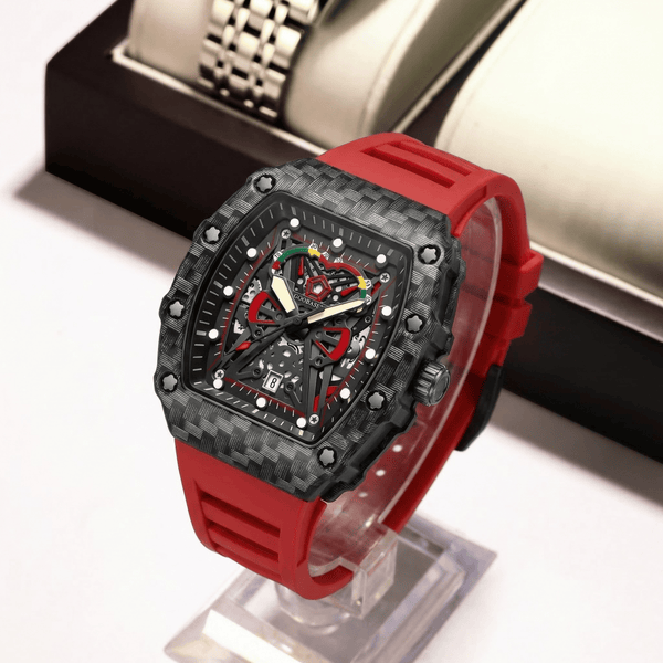 Black Phantom Skeleton Watch (GOOBASEN)