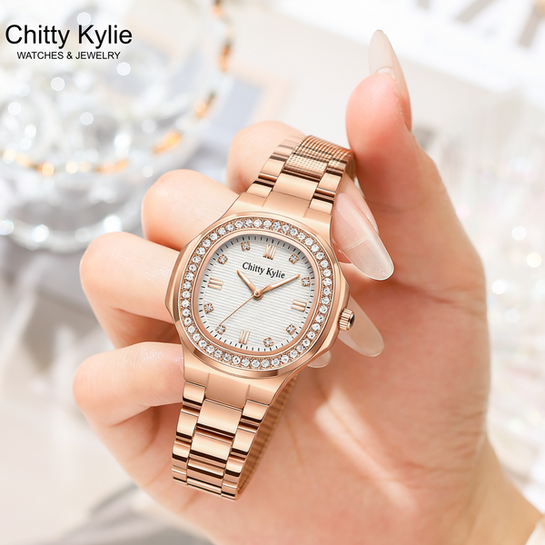 Rose Gold Luxe Watch (Chitty Kylie Quality)