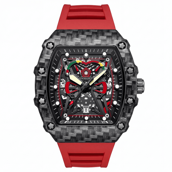 Black Phantom Skeleton Watch (GOOBASEN)