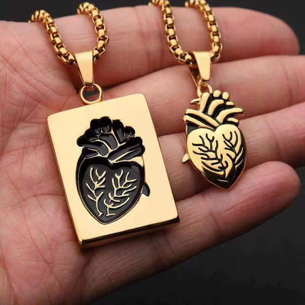 2in1 Puzzle Heart Necklace For Valentine Gift Pendant Necklace