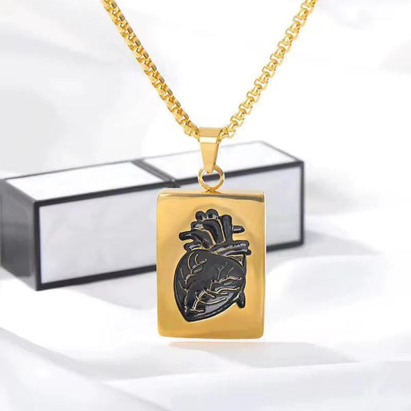 2in1 Puzzle Heart Necklace For Valentine Gift Pendant Necklace