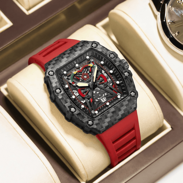 Black Phantom Skeleton Watch (GOOBASEN)